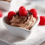 Easy 3-ingredient chocolate mousse dessert in a glass.