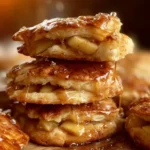 Delicious apple pie biscuits with fresh apples and spices