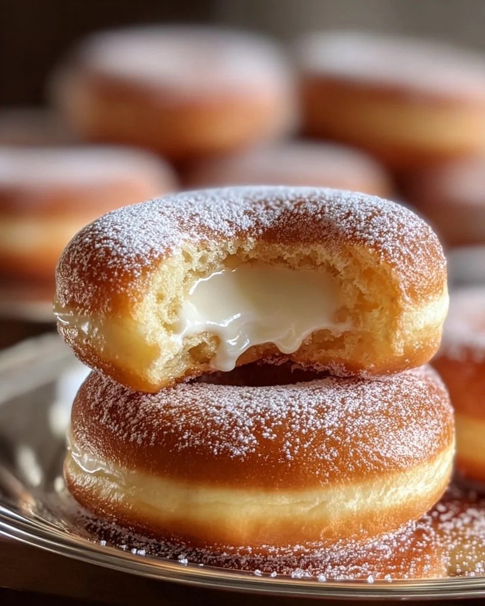 Cinnamon kissed cheesecake donut cookies stacked on a plate