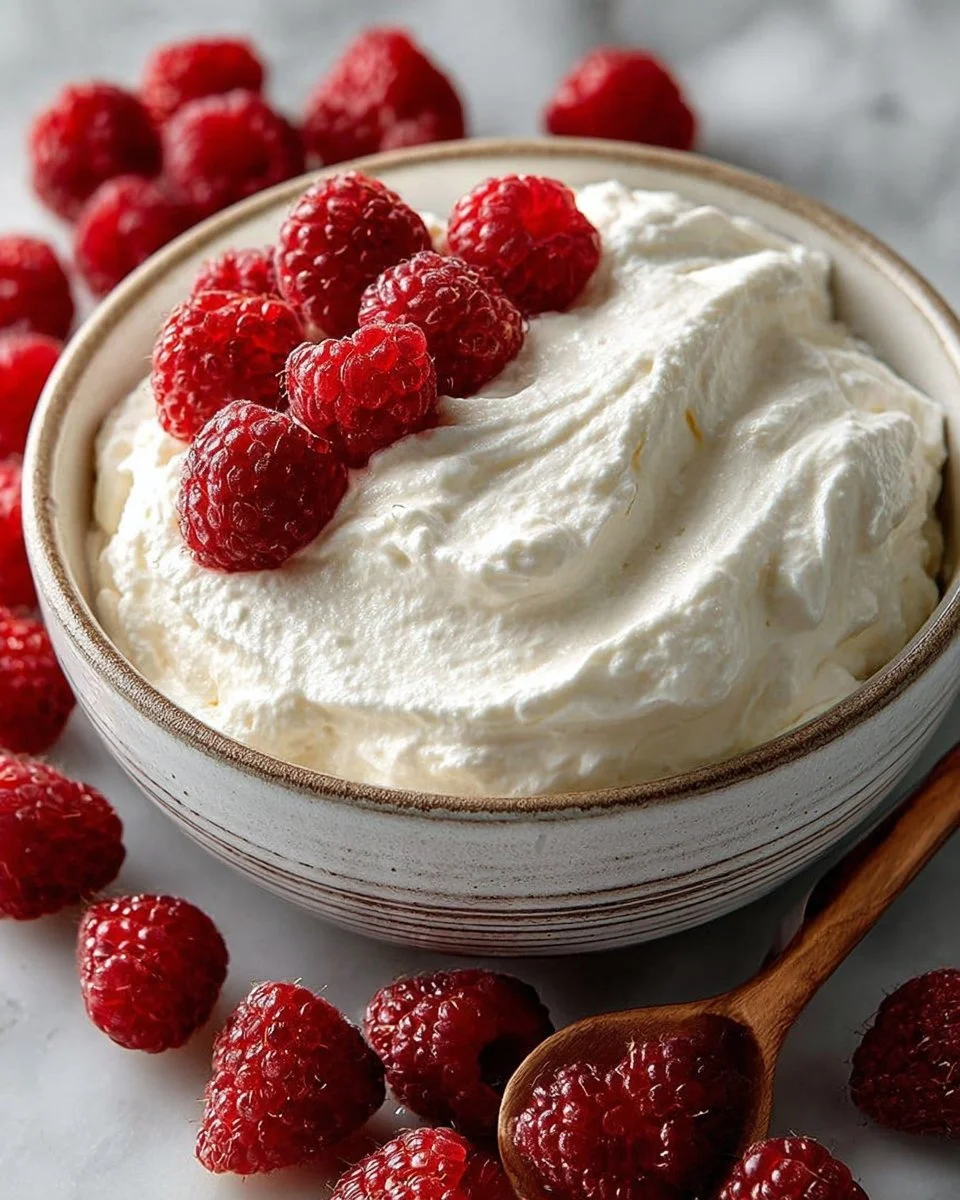 Homemade vanilla whipped cream in a bowl with a whisk