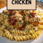 Delicious Marry Me Chicken served in a creamy sauce with herbs and spices