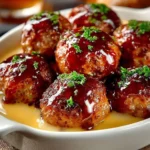 Delicious Rotel cream cheese sausage balls on a plate ready to serve