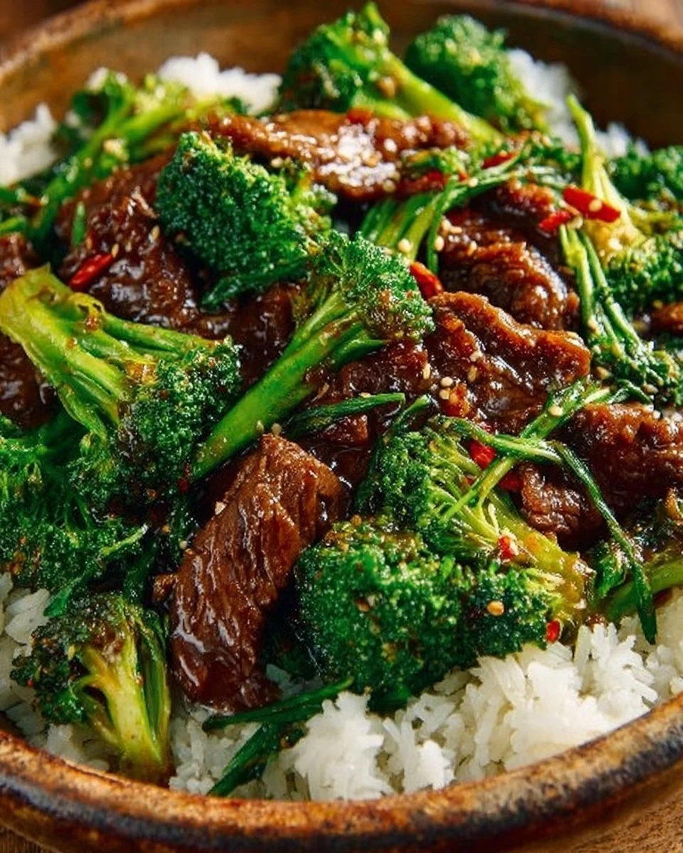 Delicious Chinese Beef and Broccoli stir-fry with tender beef and fresh broccoli