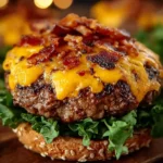 Delicious Crack Burgers served with toppings and sides.