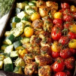 Honey Mustard Chicken on a white plate with fresh herbs