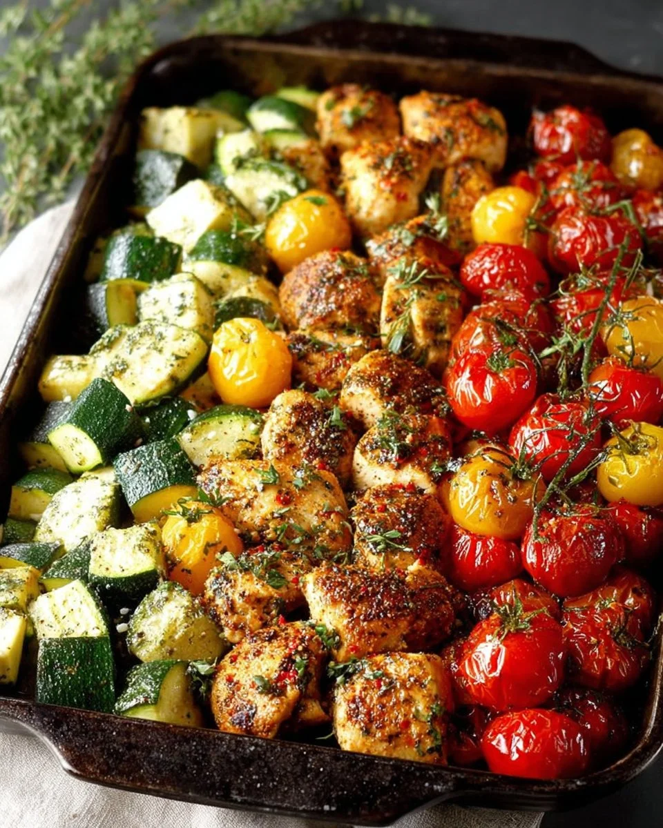 Honey Mustard Chicken on a white plate with fresh herbs