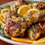 Delicious Citrus Herb Grilled Chicken marinated and char-grilled to perfection.