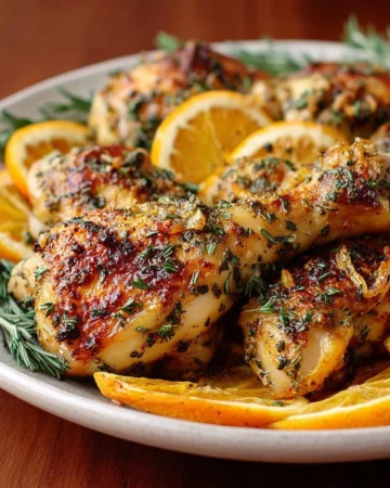 Delicious Citrus Herb Grilled Chicken marinated and char-grilled to perfection.
