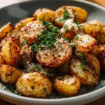 Crispy roasted air fryer potatoes served in a bowl