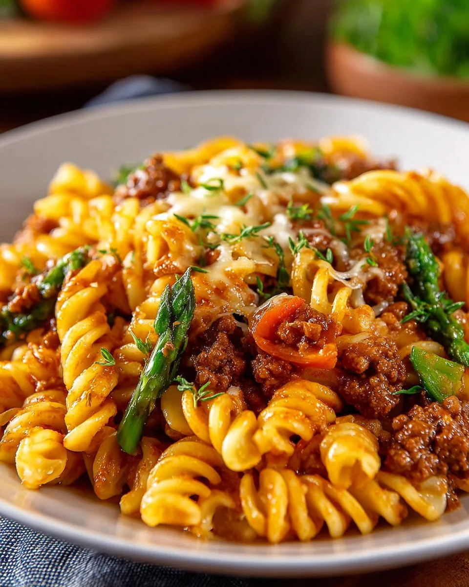 Delicious Sloppy Joe casserole served in a dish with toppings