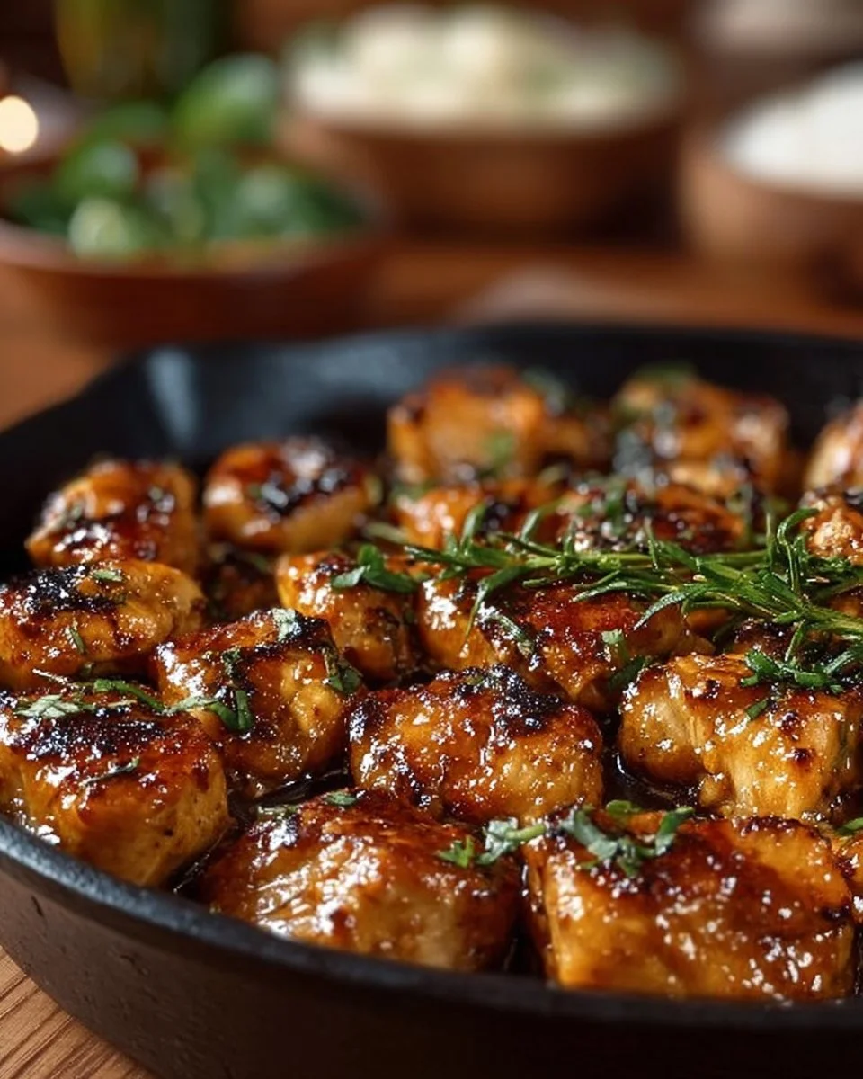 Texas Roadhouse Butter Chicken Skillet featuring tender chicken in creamy sauce