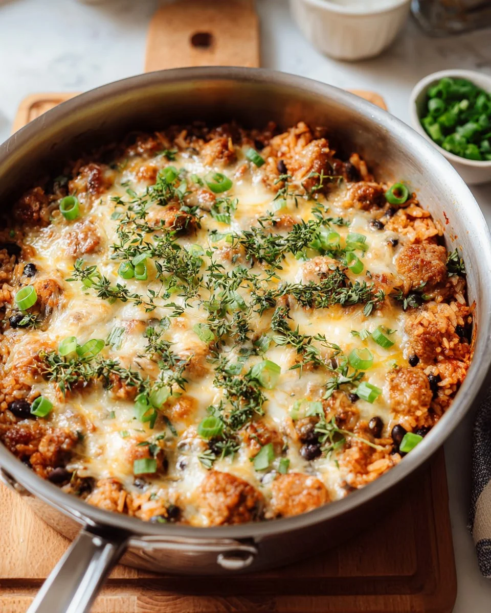 One-Pot Mexican Chicken with Black Beans served in a bowl
