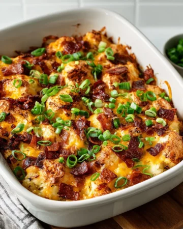 Delicious Ranch Chicken and Potato Skillet served in a cast iron pan