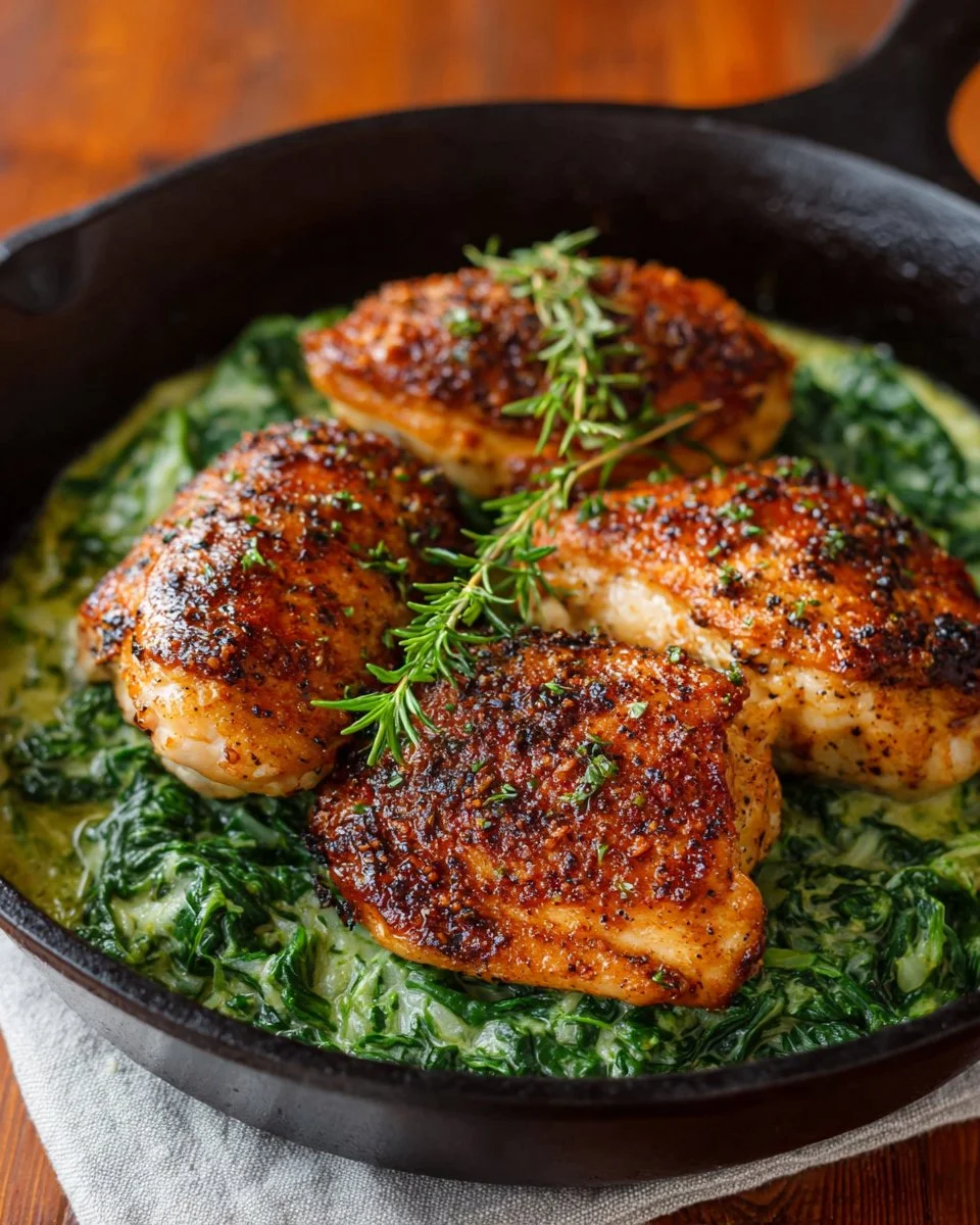 Stuffed chicken breast with spinach and cheese on a plate