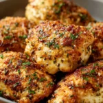 Delicious and tender chicken dish garnished with herbs and spices