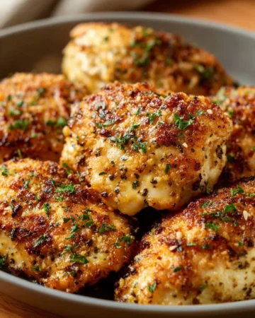 Delicious and tender chicken dish garnished with herbs and spices