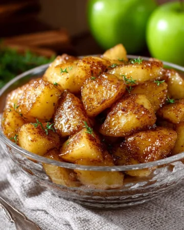 Delicious homemade apple compote in a bowl with fresh apples