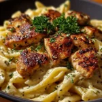 Delicious Cajun Chicken Pasta with creamy sauce and seasoned chicken