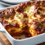 Delicious cheesy beef lasagna layered with rich meat sauce and melted cheese