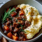 Bowl of hearty vegetarian stew filled with fresh vegetables and spices