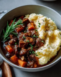 Bowl of hearty vegetarian stew filled with fresh vegetables and spices