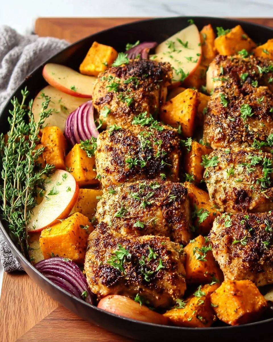 Honey glazed apple slices drizzled with honey on a wooden cutting board