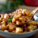 Delicious simple baked apples freshly out of the oven