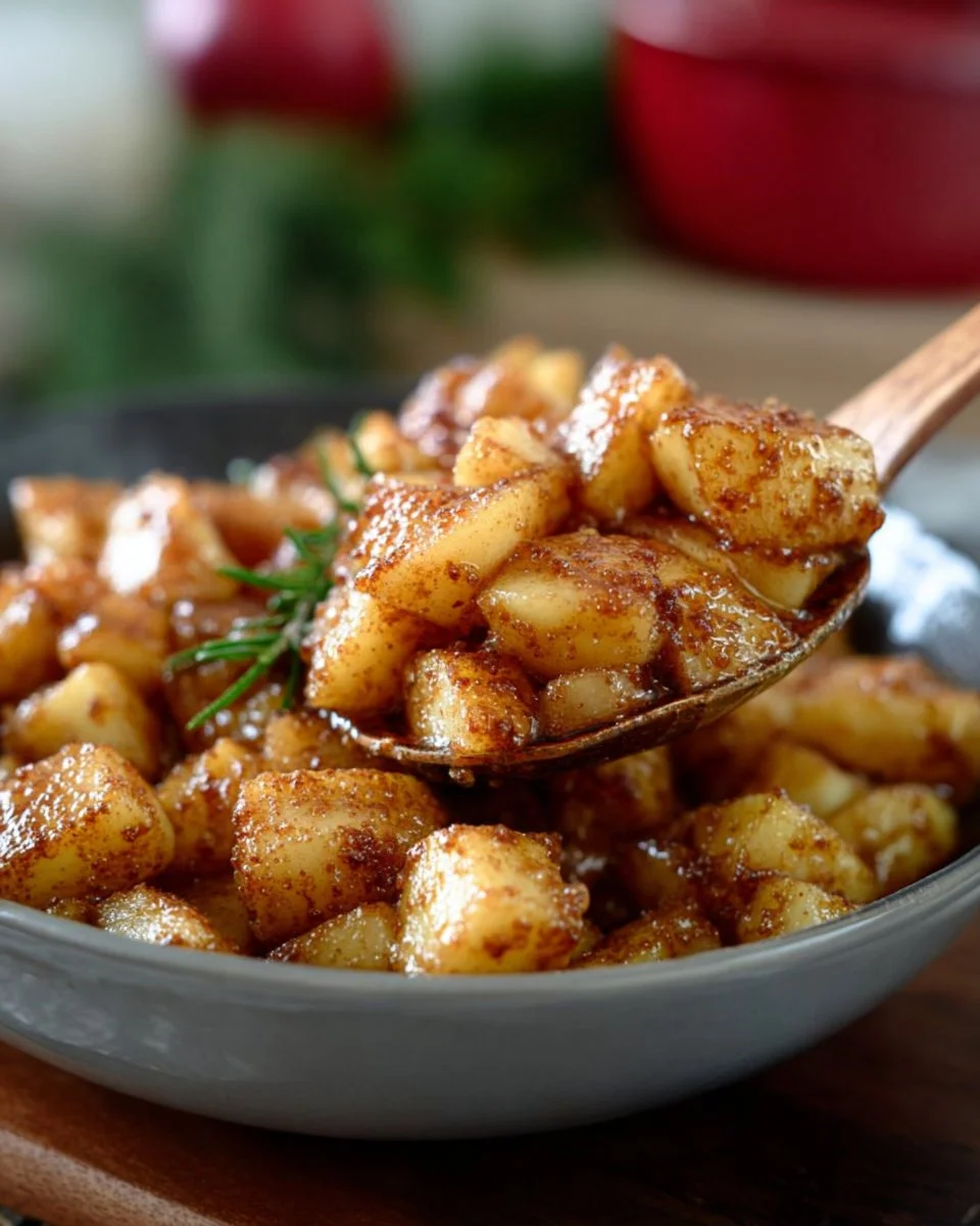 Delicious simple baked apples freshly out of the oven