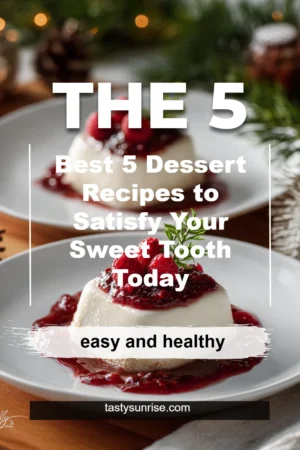 Delicious desserts showcasing five best dessert recipes for satisfying cravings.