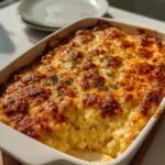 Creamy mac and cheese dish served in a bowl