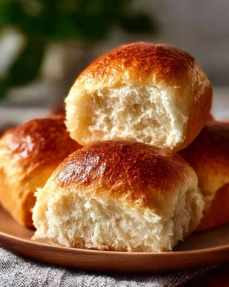 Easy homemade dinner rolls fresh out of the oven