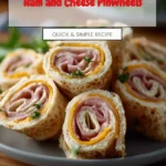 Delicious Ham and Cheese Pinwheels served on a platter