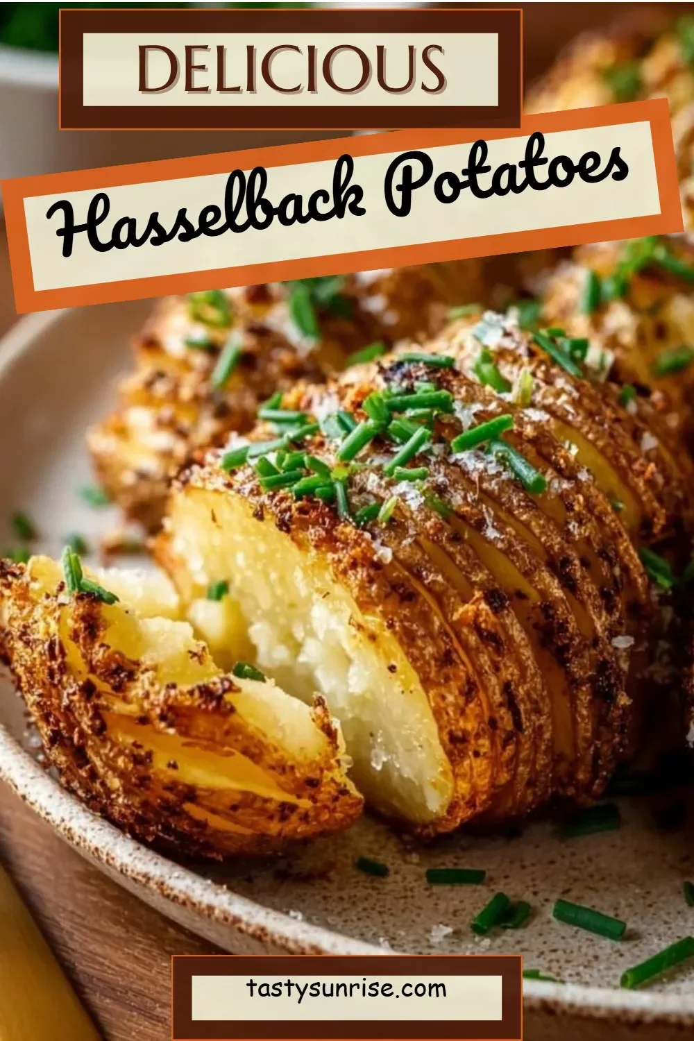 Crispy and tender Hasselback Potatoes sliced and seasoned