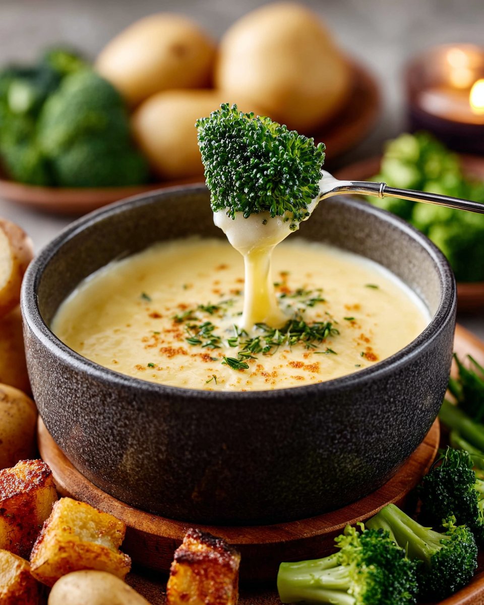 Easy Cheese Fondue Recipe - Dinner, then Dessert