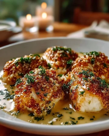 Deliciously baked Parmesan Chicken with crispy golden crust