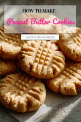 Freshly baked peanut butter cookies on a plate