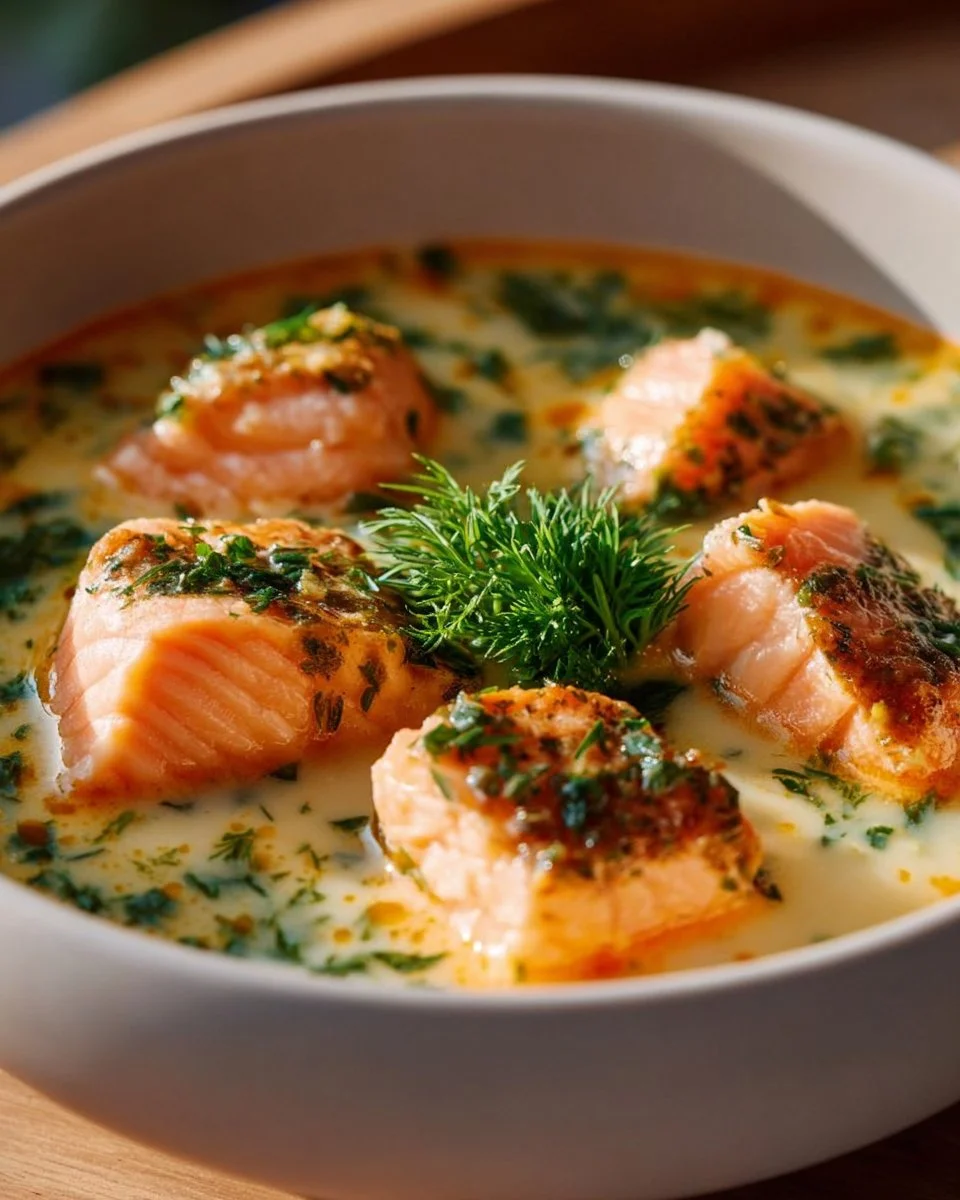 Slow Cooker Tuscan Chicken served with herbs and vegetables