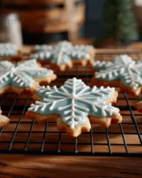 Baked rolled sugar cookies ready for decorating with colorful icing.