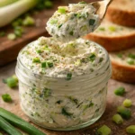 Jar of homemade garden vegetable spread with fresh ingredients