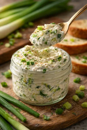 Jar of homemade garden vegetable spread with fresh ingredients