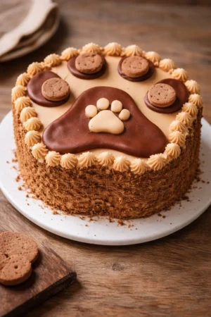 Peanut Butter Dog Cake for celebrating special occasions with your pet