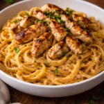 Cowboy Butter Chicken Linguine with creamy sauce and pasta, a unique Butter Chicken dish