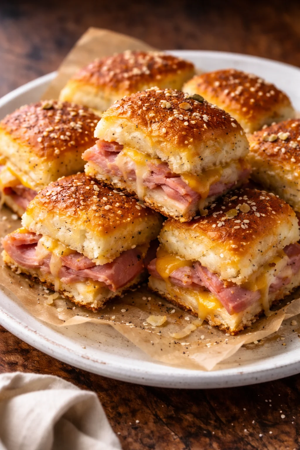 Easy Hawaiian ham and cheese sliders recipe for delicious party snacks