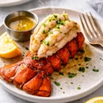 Succulent lobster tails ready to be served