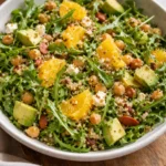 Delicious Arugula Citrus Salad with fresh citrus fruits and vibrant greens