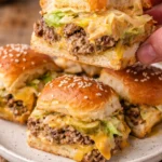 Delicious Big Mac sliders with fresh ingredients and savory flavors