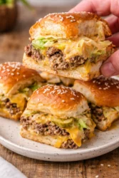 Delicious Big Mac sliders with fresh ingredients and savory flavors
