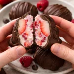 Chocolate Strawberry Yogurt Clusters for a delicious healthy snack