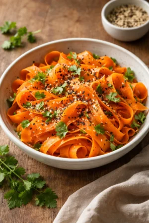 Viral TikTok carrot salad with crunchy vegetables and a fresh dressing