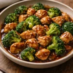 Delicious Dump and Go Crockpot Teriyaki Chicken served in a bowl